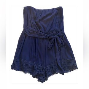 Navy blue romper